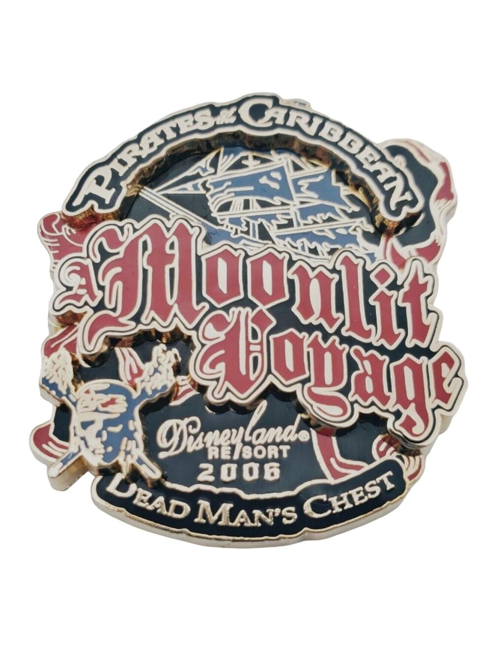 2006 Pirates of the Caribbean A Moonlit Voyage LE 1000 Pin